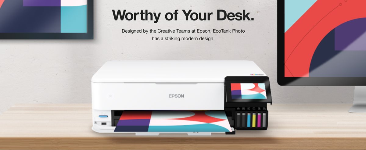 Epson Et-8550 Printer on a desk