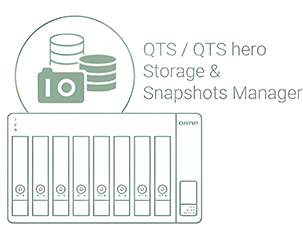 QTS/QUTS hero Storage & Snapshots Manager feature in QNAP TL-D800C